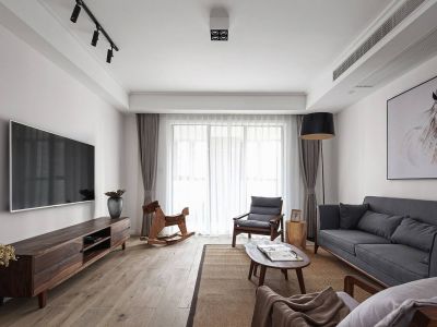 滨江世纪佳城104平米简约风格三室两厅装修案例