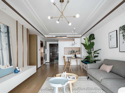 津南新城合茂园113平北欧三室二厅装修案例