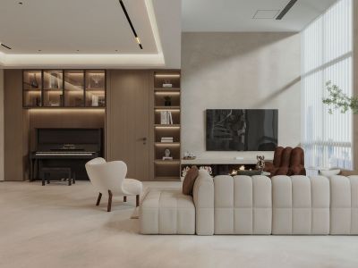 建外SOHO149平米复式现代风装修效果图