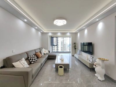 万科金域传奇103平米现代三居装修案例