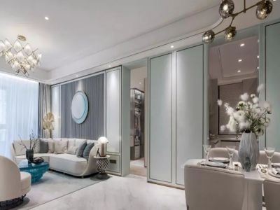 天辰世纪天和丽园94平米现代新中式三居装修案例