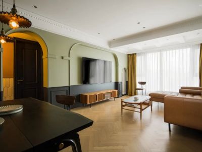 锦绣大家110平米复古三居装修案例