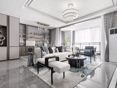 翡翠国际花苑106平中式风格三居室装修案例