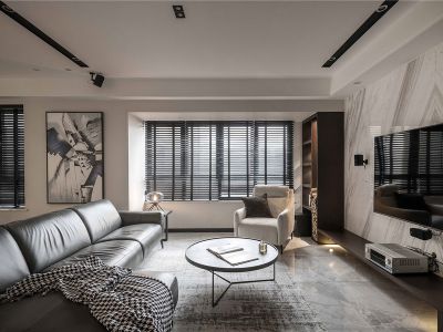 栖棠映山112平简约风格三居室装修案例