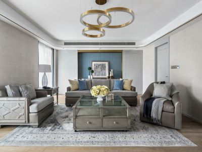 山语清晖116平美式风格三居室装修案例