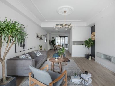 东逸湾108平北欧风格三居室装修案例