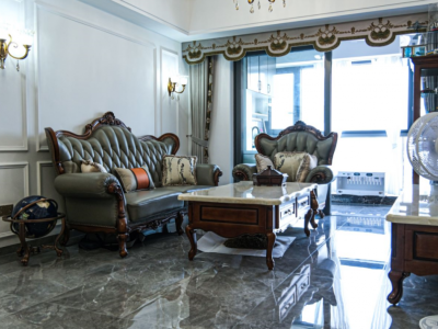 中航城国际社区119平米美式三居装修案例