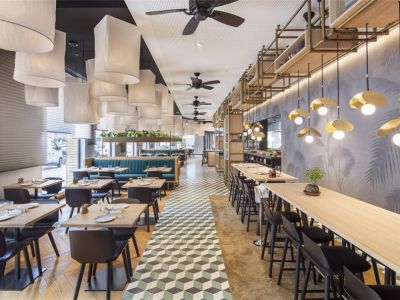 368平北欧风格餐饮店装修案例