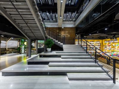 463平现代风格书店装修案例