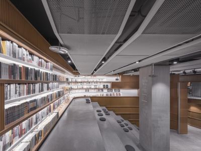 350平现代风格书店装修案例