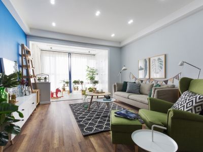 品秀星樾107平米北欧风格三室两厅装修案例