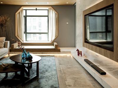 星河智荟花园112平米中式风格四室两厅装修案例