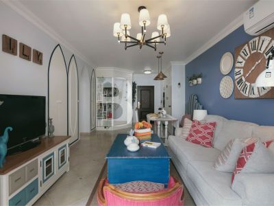 凯德·山海连城106平米地中海风格三室两厅装修案例