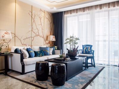 龙湖双珑原著126平米中式风格四室两厅装修案例