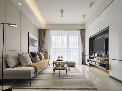 领南星河荣誉101平米现代风格三室两厅装修案例