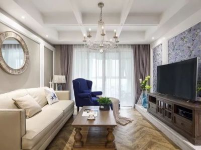 天境云著99平米简约美式三居装修案例