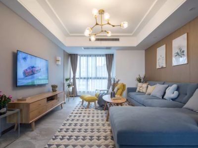 国贸天峯97平米北欧三房装修案例