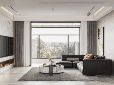 滨江君品名邸172平现代风格装修案例