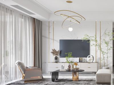 德信早安137平北欧风格装修案例