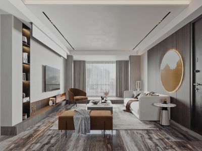 澄之华庭169平现代风格装修案例