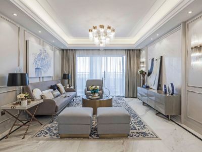 复地拜伦湾135平四居室欧式风格装修案例