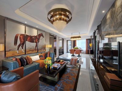 万科金色悦城二期122平现代风格装修案例