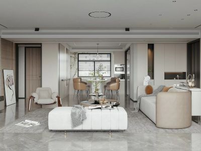 璀璨璟园现代风格138平米装修案例