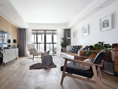 华润悦府FGH区117平米简约风格三室两厅装修案例