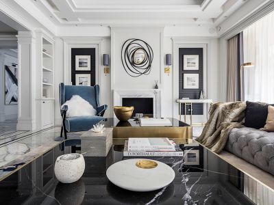 诚投天邻风景161平北欧风格装修案例