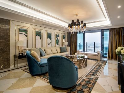 碧桂园中俊天玺147平欧式风格装修案例