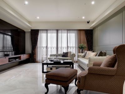 金龙金色时代125平米简欧风格三室两厅装修案例